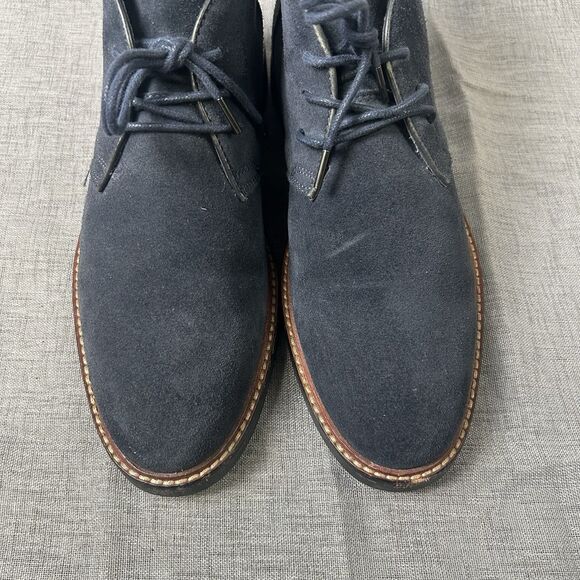 Mens COACH FG1048 Blue Suede Size 8.5 D Fashion Boots Chukka Lace main image 5